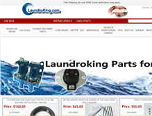 Tablet Screenshot of laundroking.com